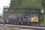 CSX 72 leading a train of empty coal cars